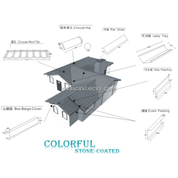 Villa used durable color roofing tile making machine